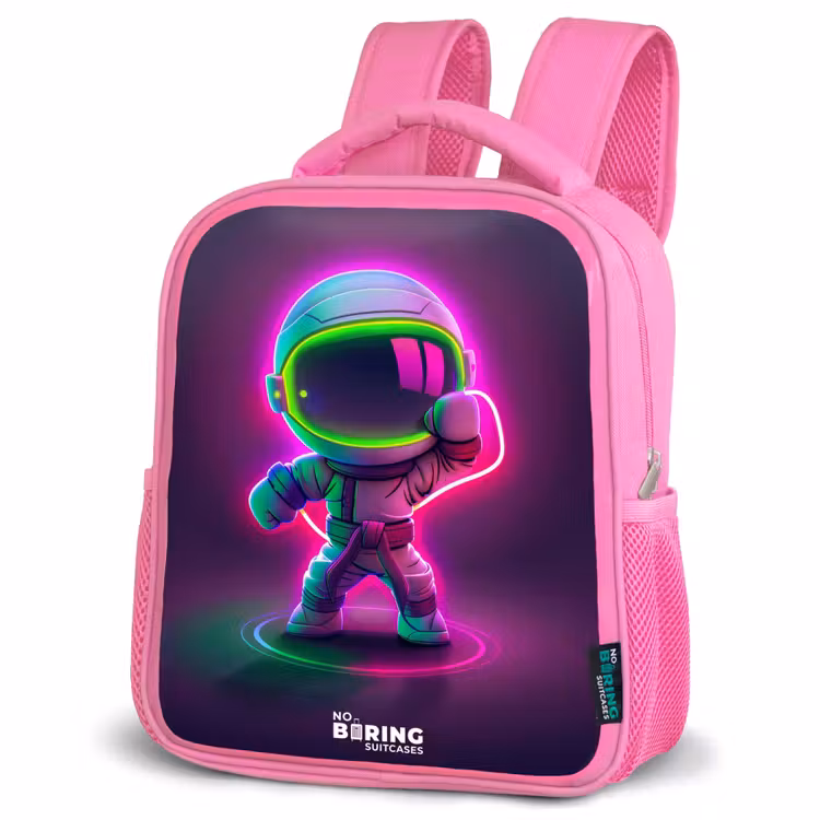 Kinderrugzak - Roze - Space karate neon — 6