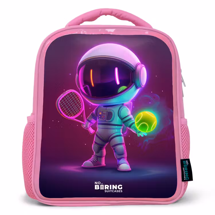 Kinderrugzak - Roze - Space tennis — 1