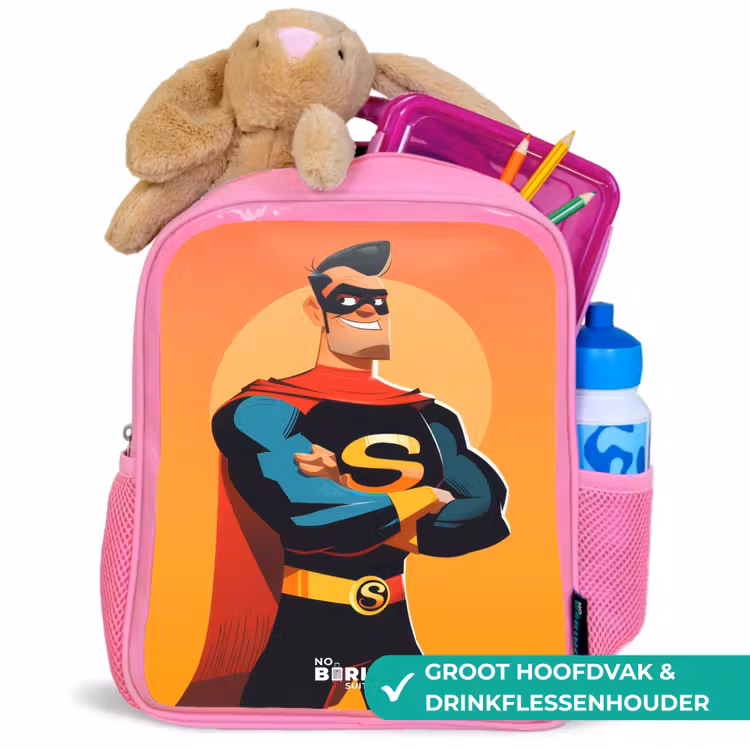 Kinderrugzak - Roze - Sunny superhero — 2