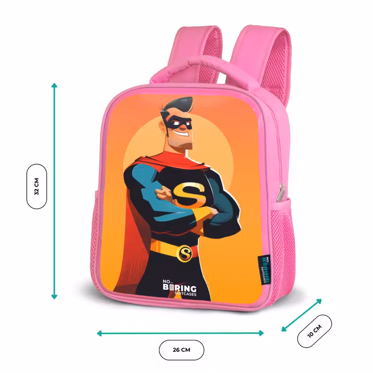 Kinderrugzak - Roze - Sunny superhero — 3