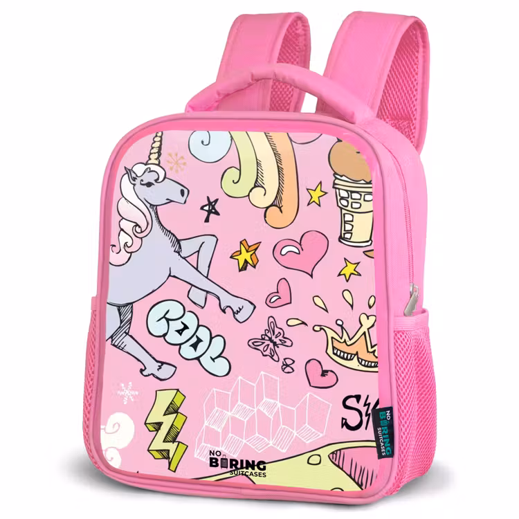 Kinderrugzak - Roze - Unicorn doodles — 6