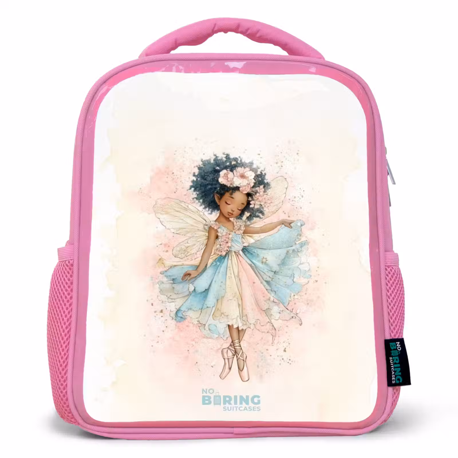 Kinderrugzak met naam - Roze - Elf - Ballet - Kleurrijk — 1