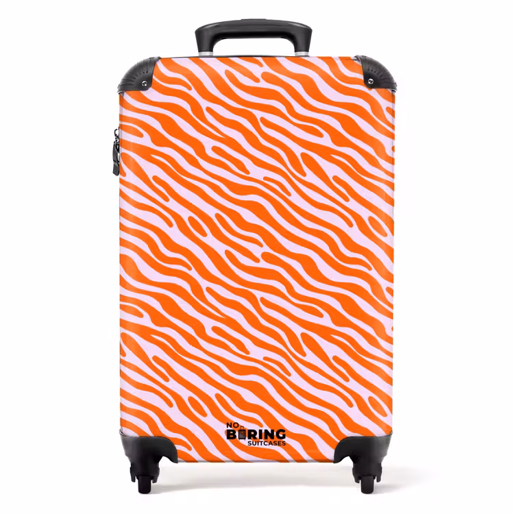 Koffer - Strepen - Dynamisch - Oranje — 1