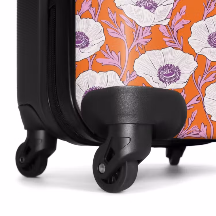 Koffer - Bloemen - Grafisch - Oranje — 7