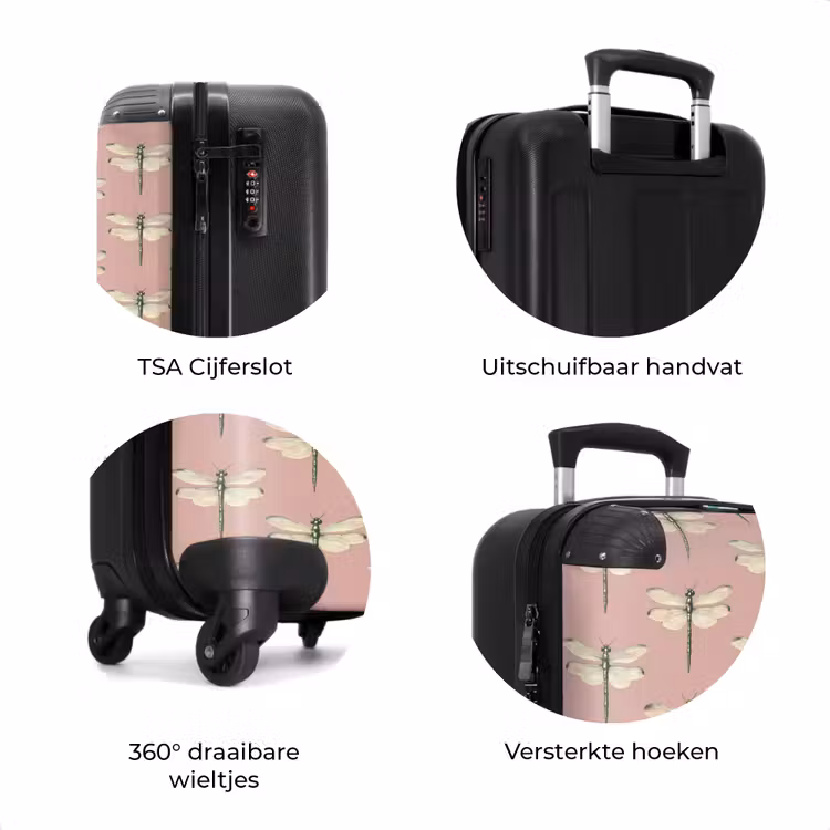 Koffer - Lillibellen - Patroon - Roze — 8