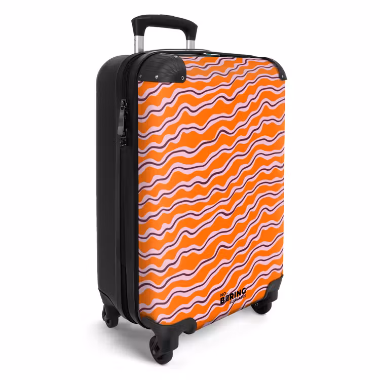 Koffer - Retro - Golvend - Oranje — 2