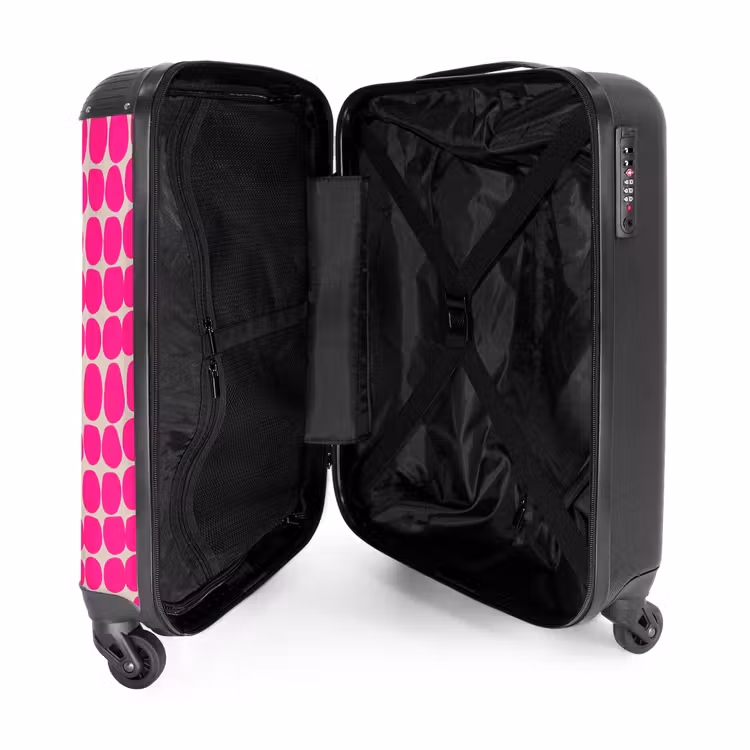 Koffer - Stippen - Patroon - Roze — 5