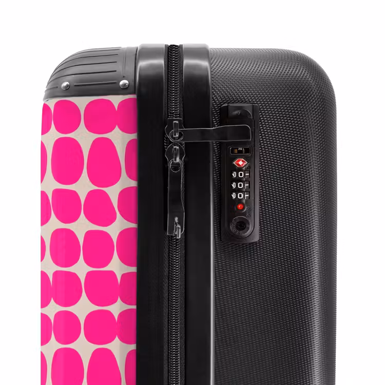 Koffer - Stippen - Patroon - Roze — 6