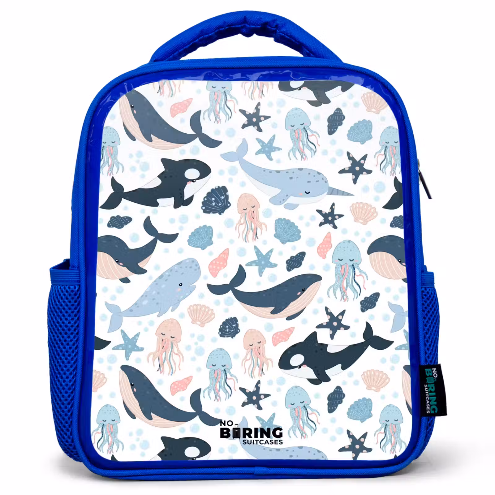 Kinderrugzak - Blauw - Oceaan dieren kleurrijk — 1