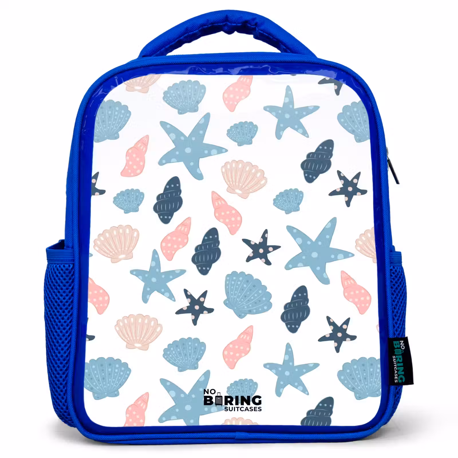Kinderrugzak - Blauw - Schelpen patroon kleurrijk — 1