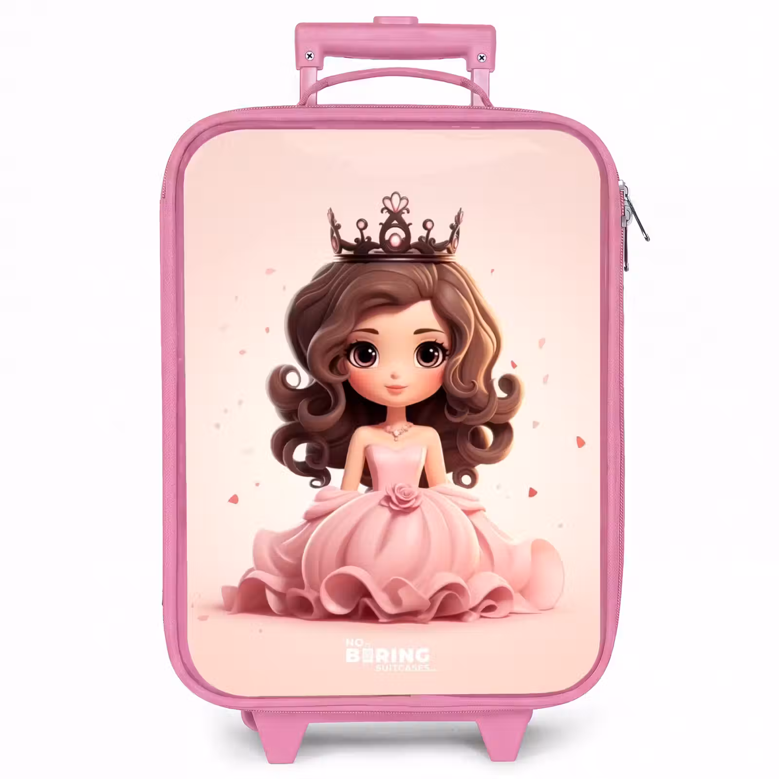 Kinderkoffer - Roze - Prinses in een roze jurk met kroon — 1