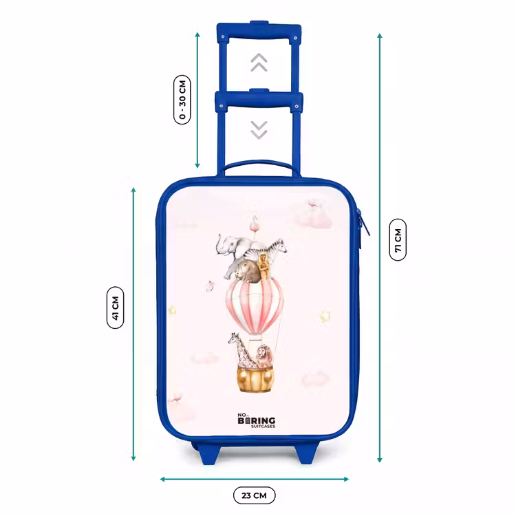 Kinderkoffer - Blauw - Vliegend circus — 6