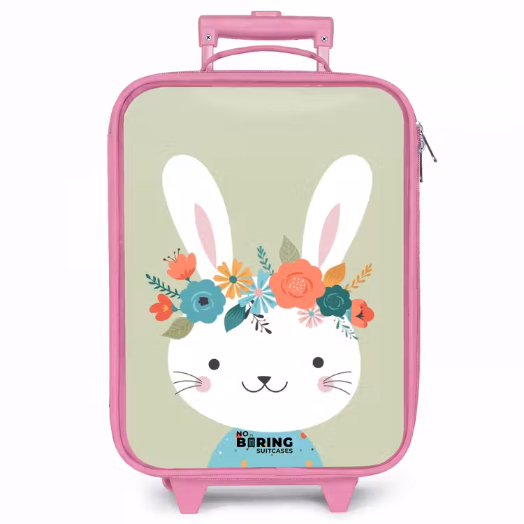 Kinderkoffer - Roze - Hippie haas — 1