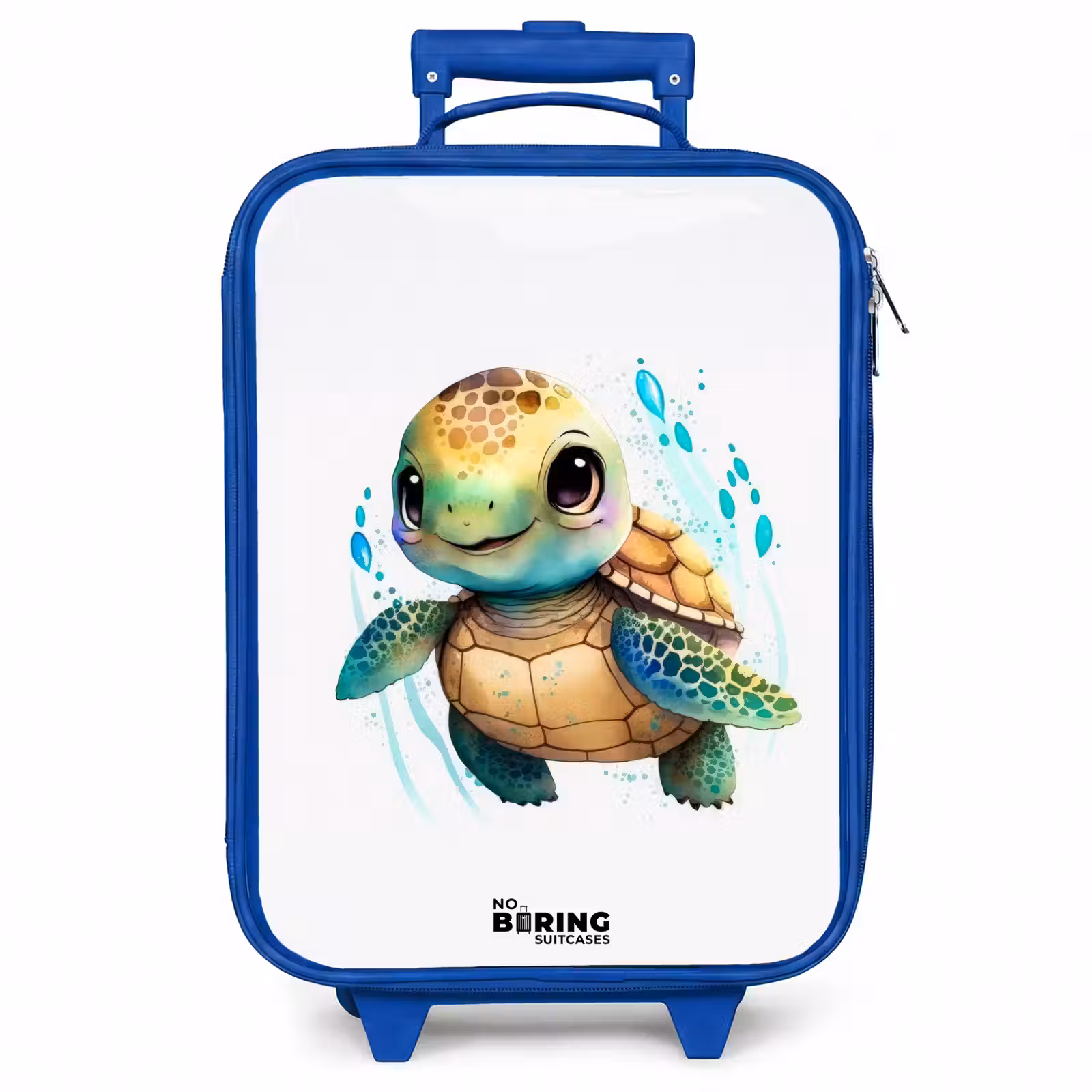 Kinderkoffer - Blauw - Schildpad - Waterverf - Kleuren - Dieren — 1