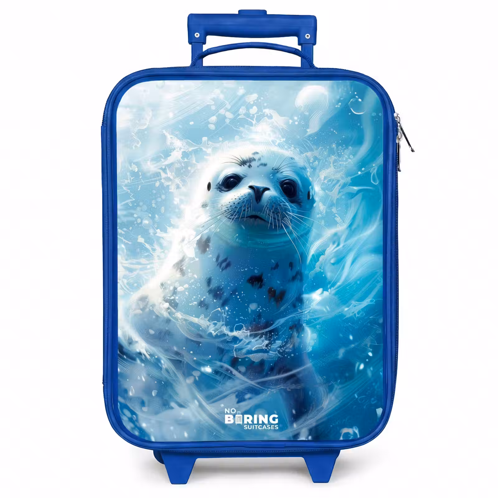 Kinderkoffer - Blauw - Zeehondenpup in helderblauw water — 1