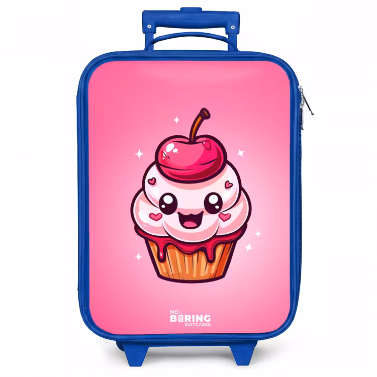 Kinderkoffer - Blauw - Carrie cupcake — 1