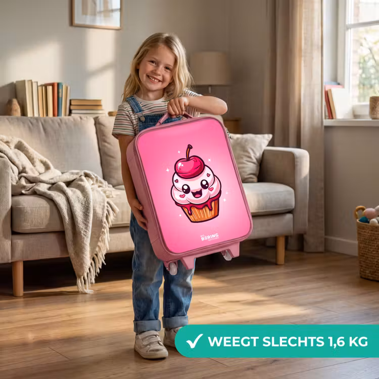 Kinderkoffer - Roze - Carrie cupcake — 2