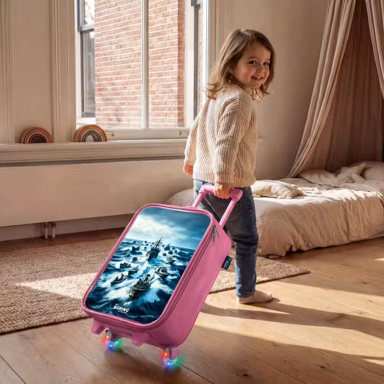 Kinderkoffer - Roze - Schepen in de zee — 3