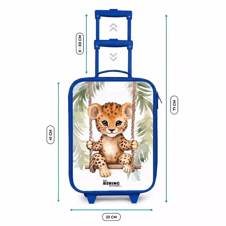 Kinderkoffer - Blauw - Levi luipaard — 6