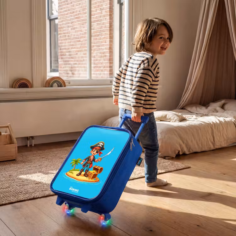 Kinderkoffer - Blauw - Piraat klaar om te plunderen — 3