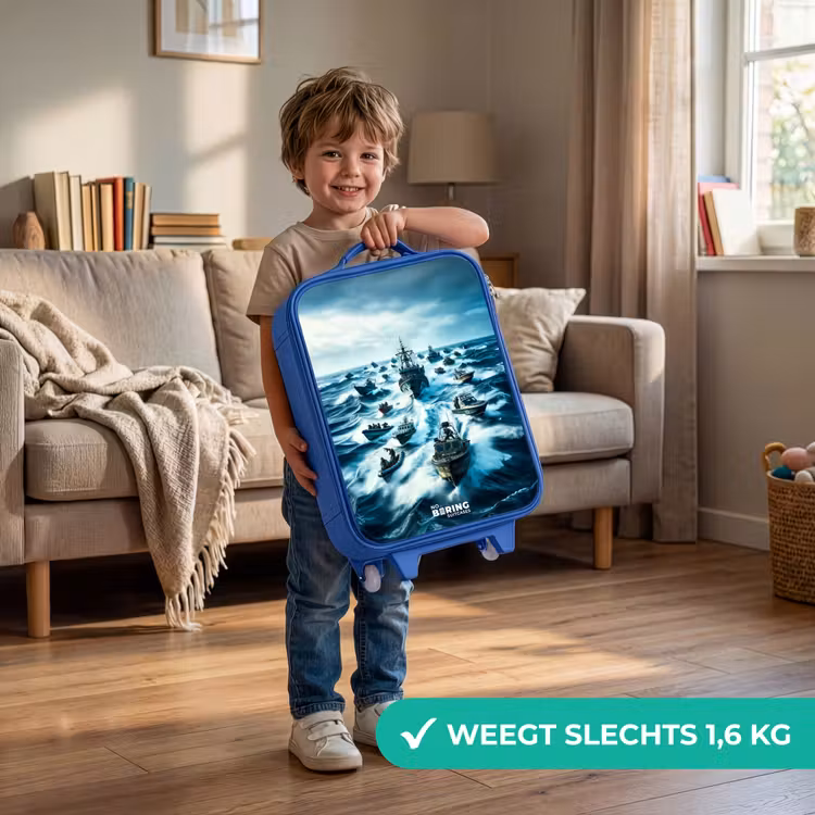 Kinderkoffer - Blauw - Schepen in de zee — 2