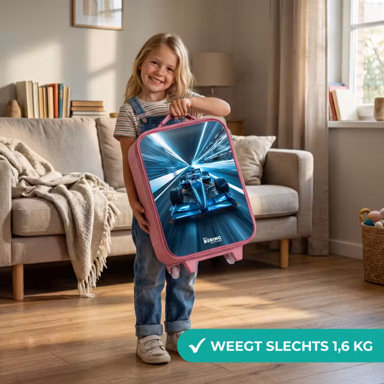 Kinderkoffer - Roze - Blazing blue — 2