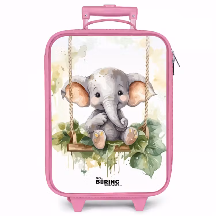 Kinderkoffer - Roze - Onno olifant — 1