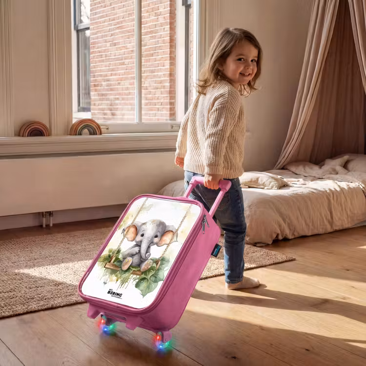 Kinderkoffer - Roze - Onno olifant — 3