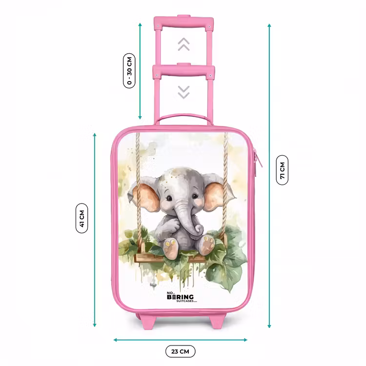 Kinderkoffer - Roze - Onno olifant — 6