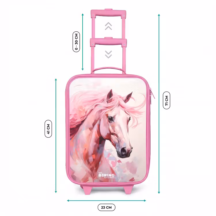 Kinderkoffer - Roze - Paard in roze pastelkleuren — 6