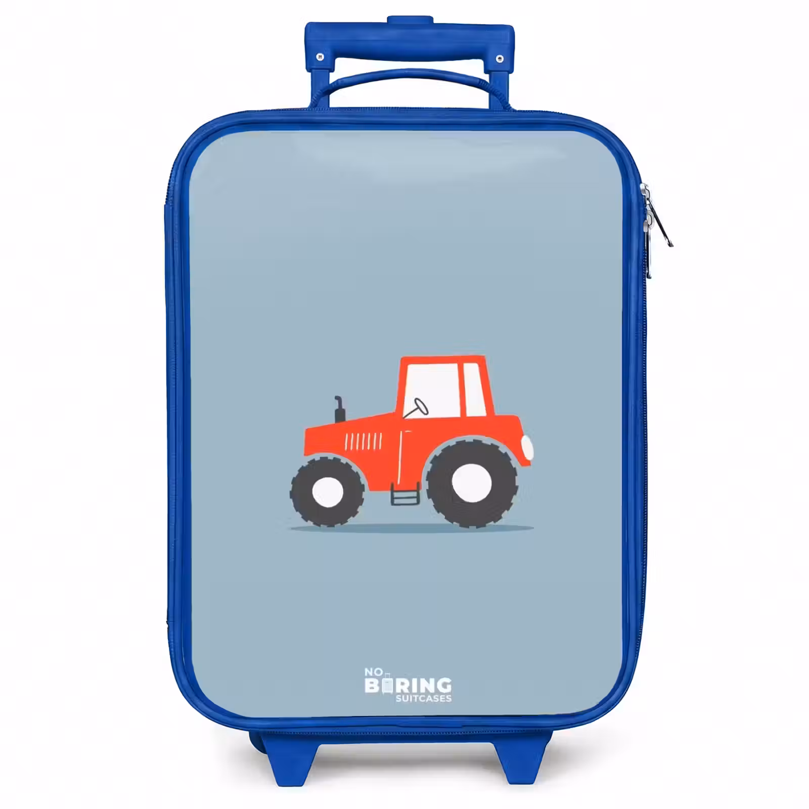 Kinderkoffer - Blauw - Rode trekker blauwe achtergrond — 1