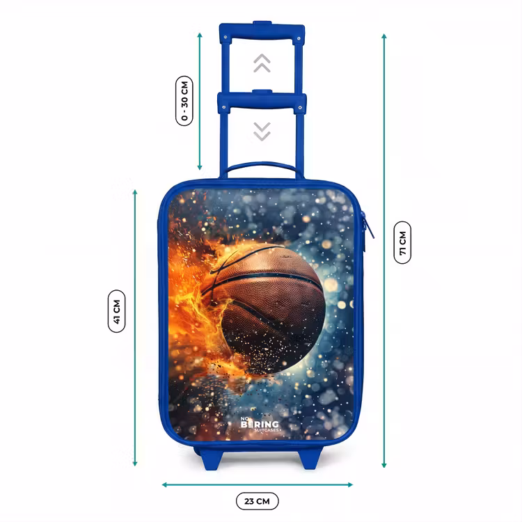 Kinderkoffer - Blauw - Bruisende basketbal — 6