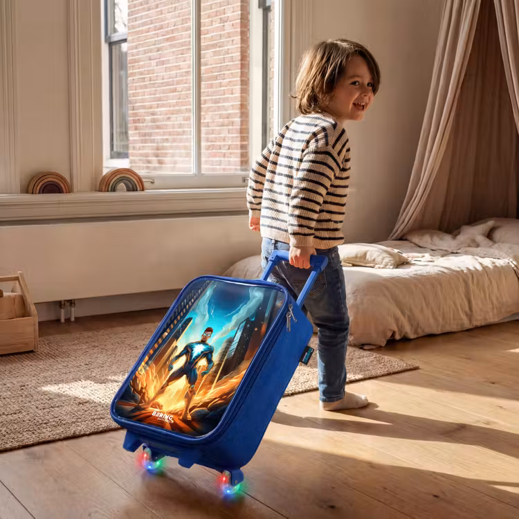 Kinderkoffer - Blauw - City superhero — 3
