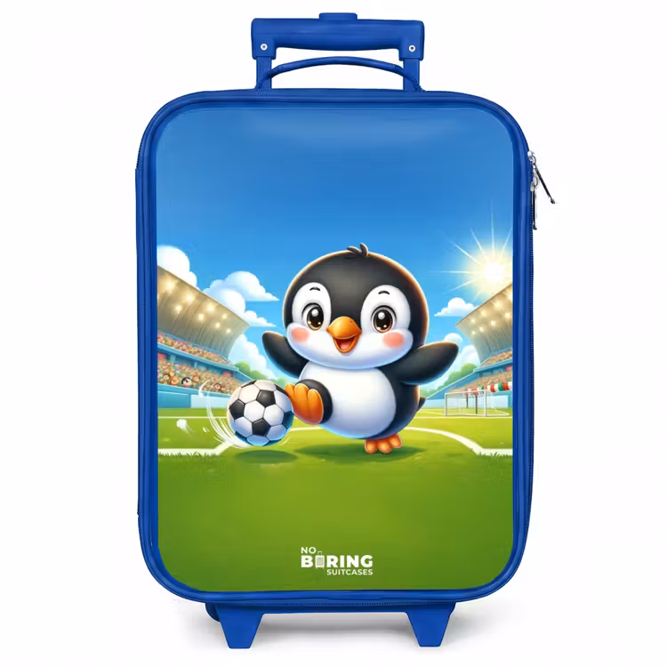 Kinderkoffer - Blauw - Penalty pinguïn — 1