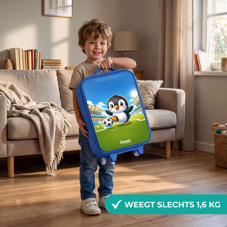Kinderkoffer - Blauw - Penalty pinguïn — 2