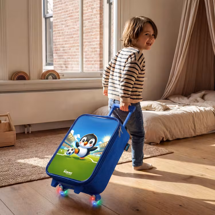 Kinderkoffer - Blauw - Penalty pinguïn — 3