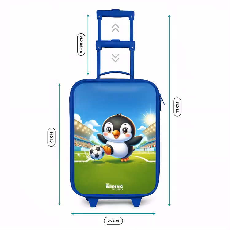 Kinderkoffer - Blauw - Penalty pinguïn — 6