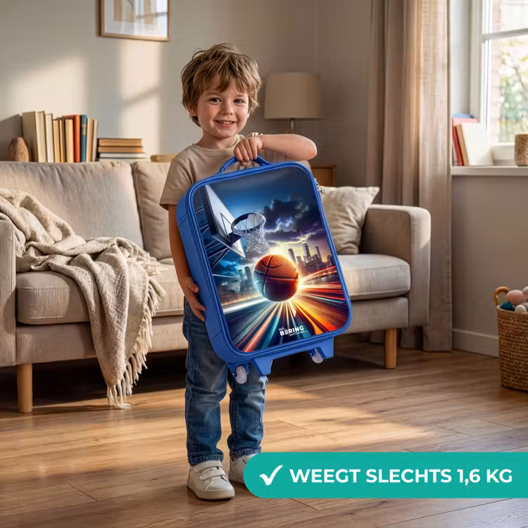 Kinderkoffer - Blauw - Slam dunk — 2