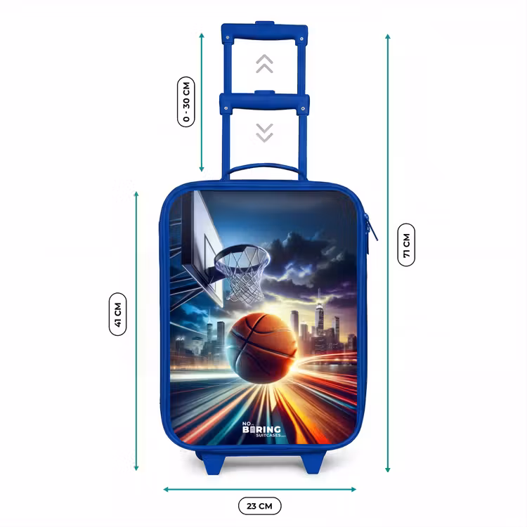 Kinderkoffer - Blauw - Slam dunk — 6