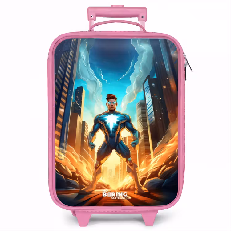 Kinderkoffer - Roze - City superhero — 1