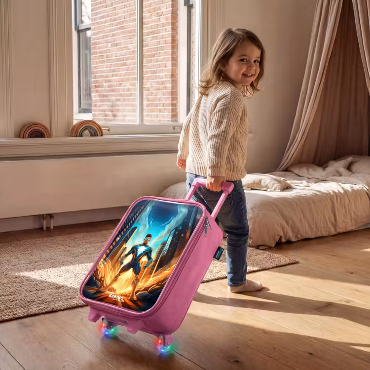 Kinderkoffer - Roze - City superhero — 3