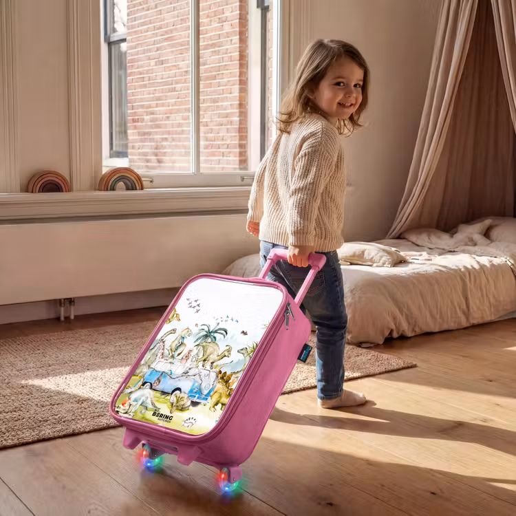 Kinderkoffer - Roze - Dino safari — 3