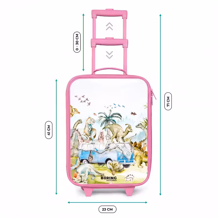 Kinderkoffer - Roze - Dino safari — 6