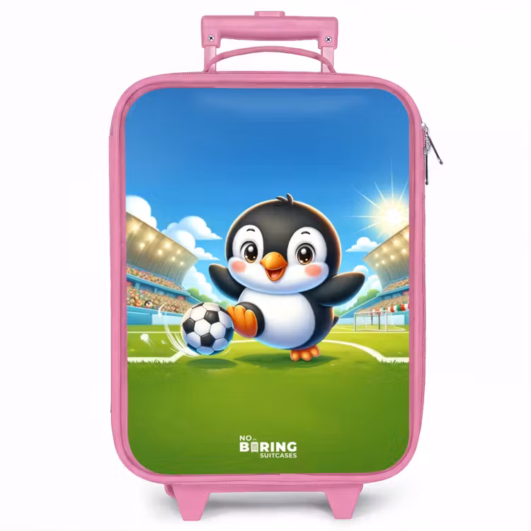 Kinderkoffer - Roze - Penalty pinguïn — 1