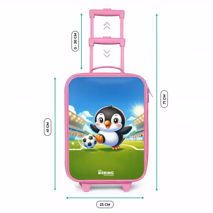 Kinderkoffer - Roze - Penalty pinguïn — 6