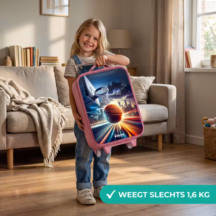 Kinderkoffer - Roze - Slam dunk — 2