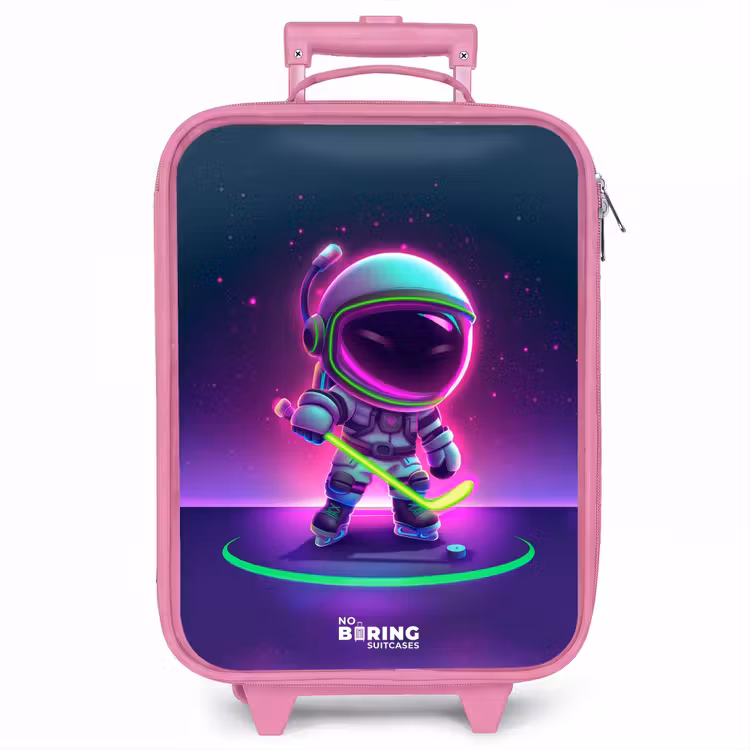 Kinderkoffer - Roze - Space hockey — 1