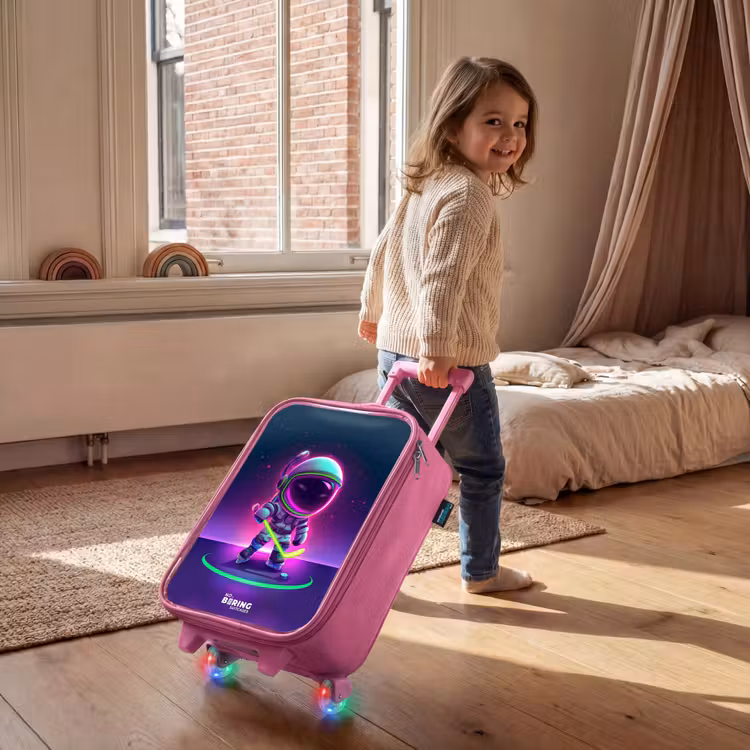 Kinderkoffer - Roze - Space hockey — 3
