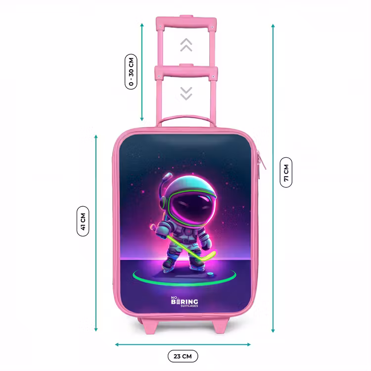 Kinderkoffer - Roze - Space hockey — 6