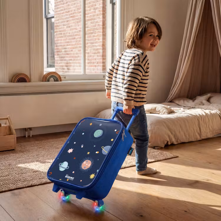 Kinderkoffer - Blauw - Patroon van planeten — 3